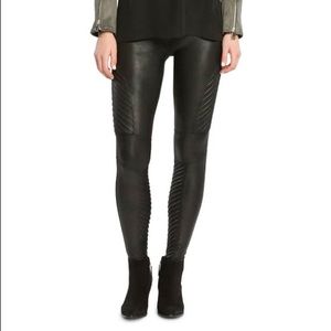 SPANX faux leather moto leggings